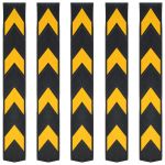 Colțare protectoae reflectorizante, 5 buc., cauciuc, 80 cm  GartenMobel Dekor