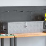 Cutie din aluminiu, 80,5 x 22 x 22 cm, argintiu GartenMobel Dekor