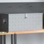 Cutie din aluminiu, 90,5 x 35 x 40 cm, argintiu GartenMobel Dekor