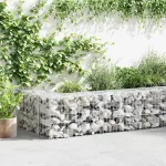 Gabion perete cu capace, 600 x 30 x 50 cm, oțel galvanizat GartenMobel Dekor