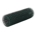 Plasă de sârmă găini, verde, 10 x 0,5 m, oțel cu înveliș PVC GartenMobel Dekor