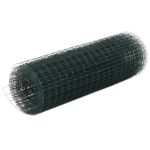 Plasă de sârmă găini, verde, 25 x 0,5 m, oțel cu înveliș PVC GartenMobel Dekor
