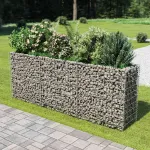 Strat înălțat gabion, 270 x 50 x 100 cm, oțel galvanizat GartenMobel Dekor