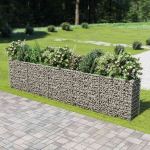 Strat înălțat gabion, 450 x 50 x 100 cm, oțel galvanizat GartenMobel Dekor