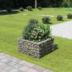 Strat înălțat gabion, 90 x 90 x 50 cm, oțel galvanizat GartenMobel Dekor