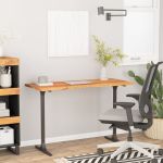 Blat de birou 140x60x2,5 cm dreptunghiular lemn masiv de acacia GartenMobel Dekor