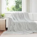 Pătura de aruncat Gri 240 x 220 cm Molton GartenMobel Dekor