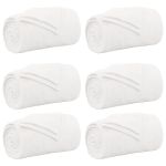 Pături de aruncat 6 pcs Alb 220 x 240 cm Molton GartenMobel Dekor