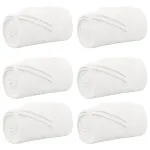 Pături de aruncat 6 pcs Alb 220 x 240 cm Molton GartenMobel Dekor