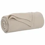 Pătura de aruncat Bej 240 x 220 cm Molton GartenMobel Dekor