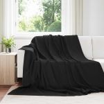 Pături de aruncat 24 pcs Negru 240 x 220 cm Molton GartenMobel Dekor