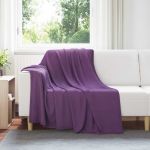 Pături de aruncat 24 pcs Violet 200 x 150 cm Molton GartenMobel Dekor