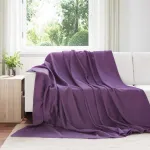Pături de aruncat 24 pcs Violet 240 x 220 cm Molton GartenMobel Dekor