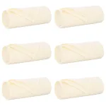 Pături de aruncat 6 pcs Crem 200 x 150 cm Molton GartenMobel Dekor