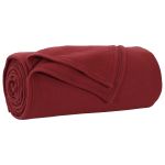 Pături de aruncat 6 pcs Roșu Bordeaux 170 x 130 cm Molton GartenMobel Dekor