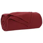 Pături de aruncat 6 pcs Roșu Bordeaux 170 x 130 cm Molton GartenMobel Dekor