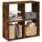 Bibliotecă/separator cameră stejar fumuriu 69,5x29x69,5 cm lemn GartenMobel Dekor