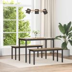 bancă Stejar artizanal 110 x 35 x 45 cm Lemn compozit GartenMobel Dekor