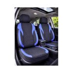 Huse scaune auto universale fractionate Premium fata si spate compatibile dimensiuni standard negru albastru Cod: HNG1101-2 Automotive TrustedCars
