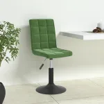 Scaune de bucătărie pivotante, 4 buc., verde închis, catifea GartenMobel Dekor