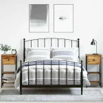 Dulap de noapte cu sertar 2 pcs Maro 33.5 x 36 x 70 cm GartenMobel Dekor