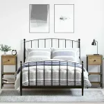 Dulap de noapte cu sertar 2 pcs Maro 33.5 x 36 x 70 cm GartenMobel Dekor