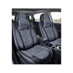 Huse scaune auto universale fractionate 9D Premium fata si spate negru gri antracit cusaturi gri Cod: HNG1407-4 Automotive TrustedCars