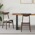 Scaune de dining 2 pcs Maro deschis 42 x 47.5 x 81 cm GartenMobel Dekor