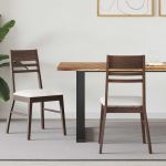 Scaune de dining 2 pcs Maro deschis 43 x 54 x 89 cm GartenMobel Dekor