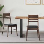 Scaune de dining 2 pcs Maro deschis 43 x 54 x 89 cm GartenMobel Dekor