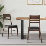 Scaune de dining 2 pcs Maro deschis 43 x 54 x 89 cm GartenMobel Dekor