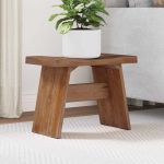 Taburet natural 40 x 25 x 31 cm Lemn de mahon GartenMobel Dekor