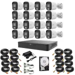 Sistem supraveghere Uniview, 16 camere 5MP, Lumina Alba 20m, DVR 16 canale, Accesorii montaj incluse SafetyGuard Surveillance