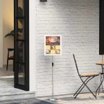 Panouri pentru Târguri Argintiu 25 x 25 x 125 cm Aluminiu GartenMobel Dekor