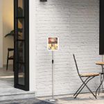 Panouri pentru Târguri Argintiu 25 x 25 x 125 cm Aluminiu GartenMobel Dekor