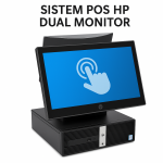 Sistem POS Second Hand HP Retail System RP5810 SFF, Intel Core i5-4570S 2.90GHz, 8GB DDR3, 128GB SSD, 4 x Serial Port, 1 x 24 Volt USB, 3 x 12 Volt USB + Monitoare Retail 14 Inch HP L7014t Touchscreen + 10 Inch HP L7010t NewTechnology Media