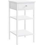 VASAGLE Noptiera cu sertar pentru dormitor, design scandinav, 35x35x70cm, alb Household NewTrend