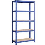 SONGMICS Raft de depozitare metalic, cu rafturi din MDF, 5 polite, max. 875 kg, 180x90x40cm, albastru Household NewTrend