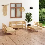 Set mobilier de grădină, 6 piese, lemn masiv de pin GartenMobel Dekor