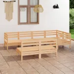 Set mobilier de grădină, 7 piese, lemn masiv de pin GartenMobel Dekor