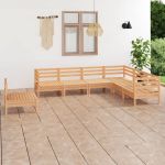 Set mobilier de grădină, 7 piese, lemn masiv de pin GartenMobel Dekor