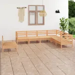 Set mobilier de grădină, 7 piese, lemn masiv de pin GartenMobel Dekor