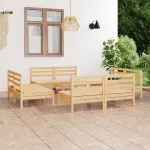 Set mobilier de grădină, 8 piese, lemn masiv de pin GartenMobel Dekor