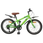 Bicicletă pentru Copii 20 Inci 6-Speed pentru 6-11 ani Verde GartenMobel Dekor