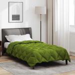 Duvet de iarnă Verde 220 x 155 cm Microfibră GartenMobel Dekor