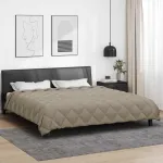Duvet de iarnă Gri deschis 220 x 260 cm Microfibră GartenMobel Dekor