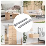 Șuruburi confirmat 2 pcs Argintiu Metal GartenMobel Dekor