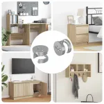 Șuruburi cu încuietoare tip cam 2 pcs Argintiu 12 x 10 mm Oțel GartenMobel Dekor