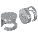 Șuruburi cu încuietoare tip cam 2 pcs Argintiu 15 x 11,5 mm GartenMobel Dekor