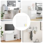 Autocolant 12 pcs Alb Ø 20 x 0,5 mm Hârtie GartenMobel Dekor